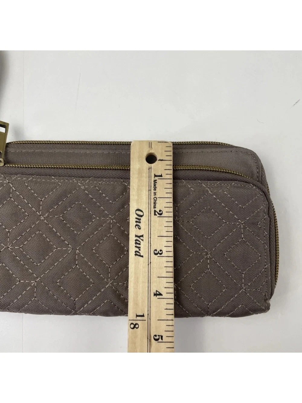 Travelon quilted Wristlet Wallet -RFID blocking to protect cards and ID.